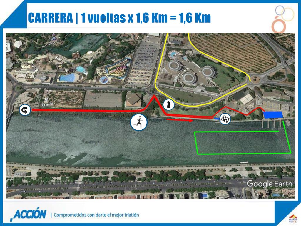 CARRERA | 1 vueltas x 1,6 Km = 1,6 Km