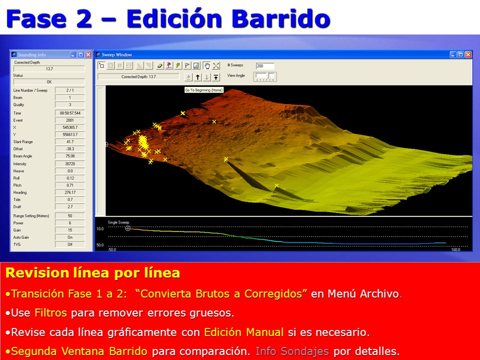 Fase 2 – Edición Barrido Revision línea por línea