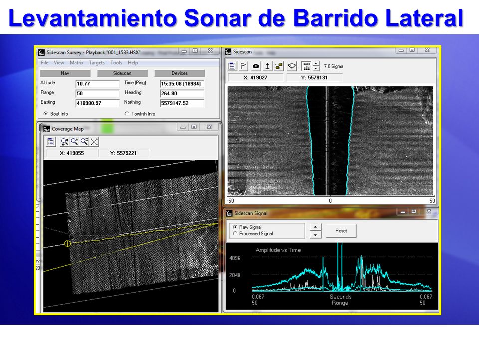 Levantamiento Sonar de Barrido Lateral