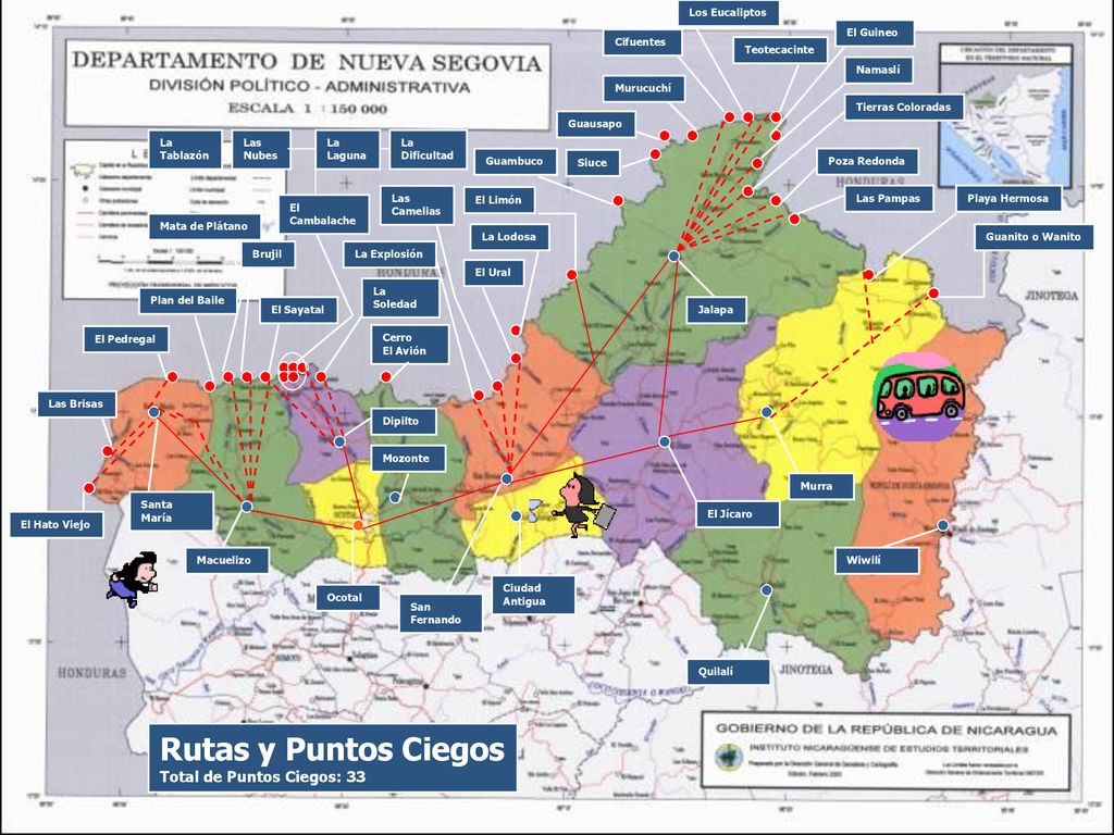 Rutas y Puntos Ciegos Total de Puntos Ciegos: 33 Los Eucaliptos