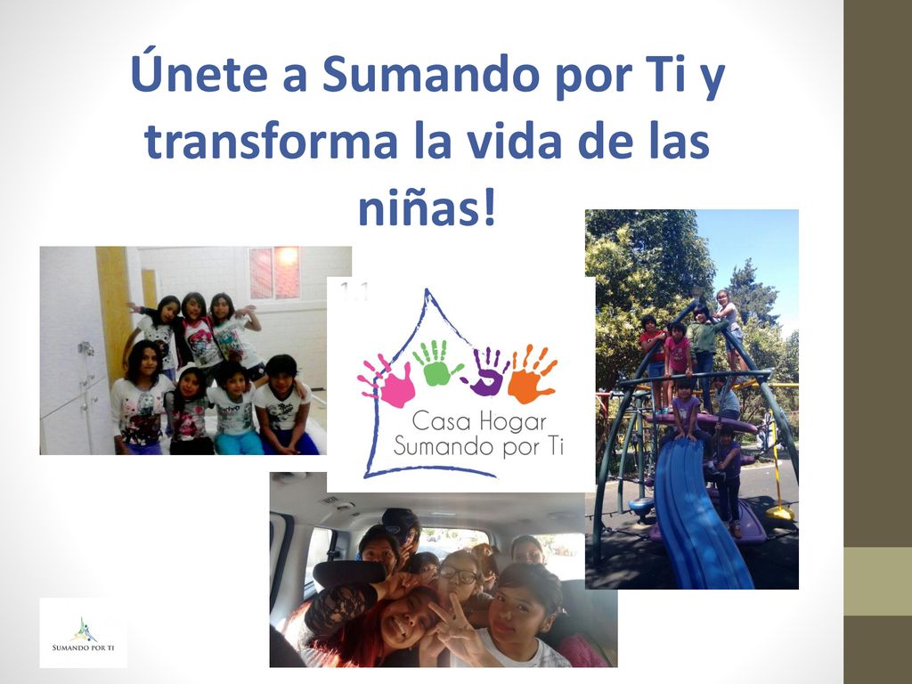 Únete a Sumando por Ti y transforma la vida de las niñas!