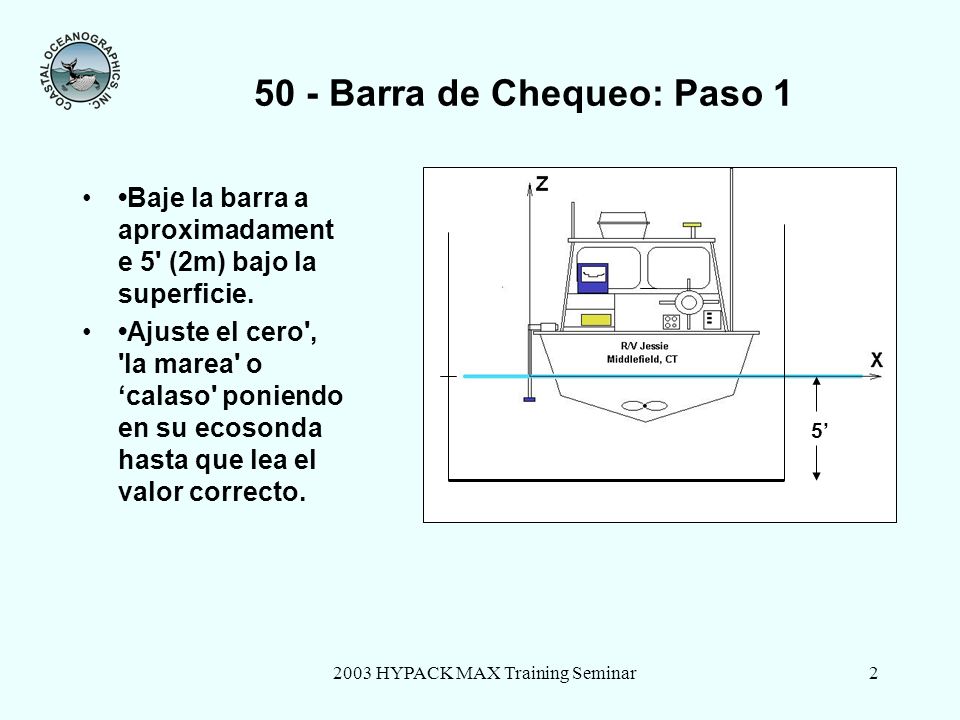 50 - Barra de Chequeo: Paso 1