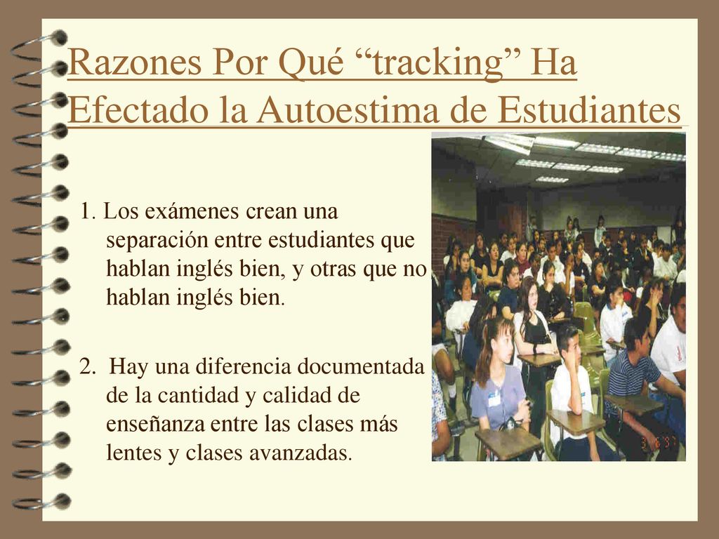 Razones Por Qué tracking Ha Efectado la Autoestima de Estudiantes