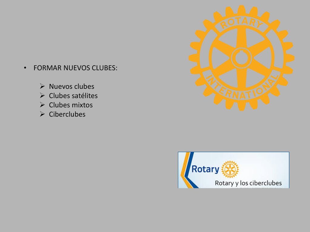 FORMAR NUEVOS CLUBES: Nuevos clubes Clubes satélites Clubes mixtos Ciberclubes