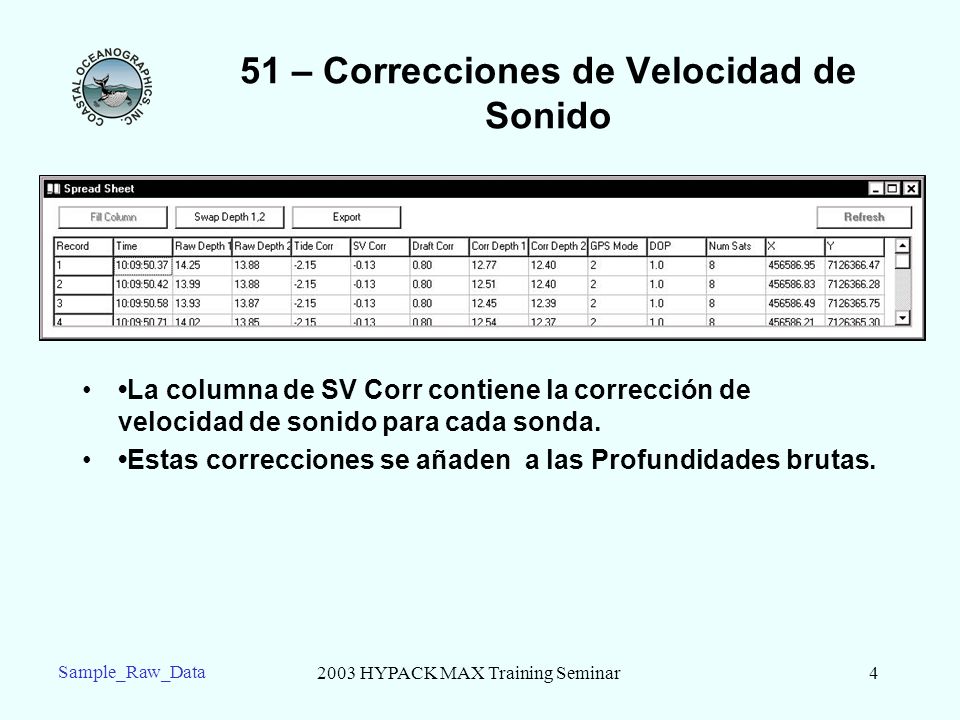 51 – Correcciones de Velocidad de Sonido