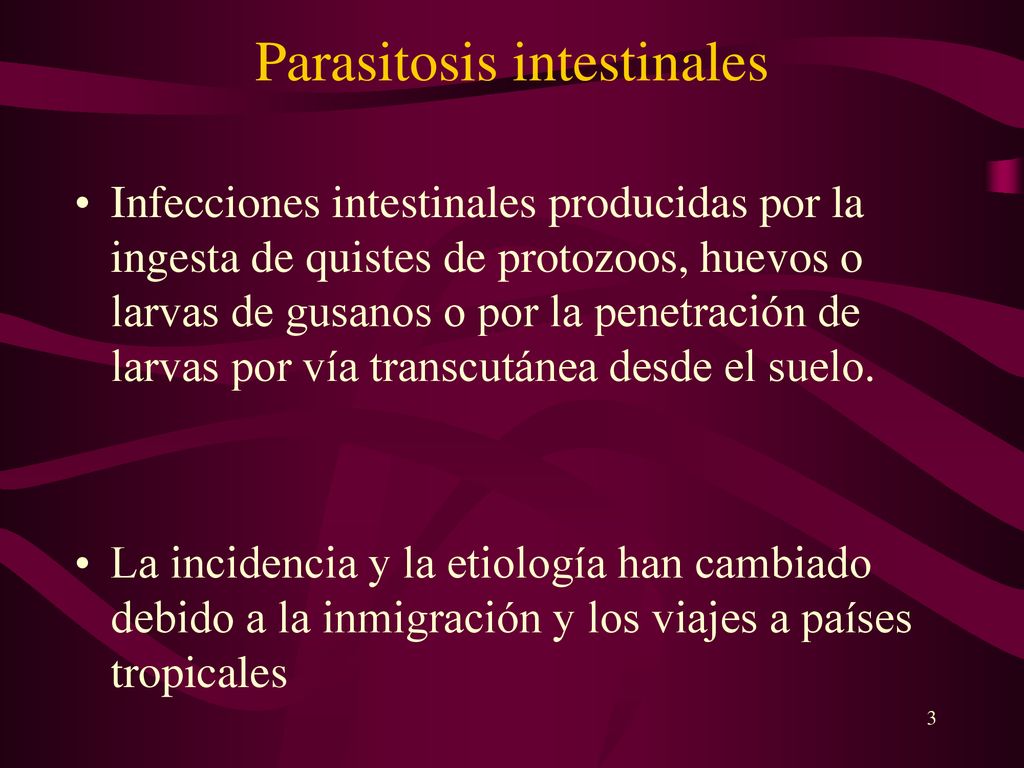 Parasitosis intestinales