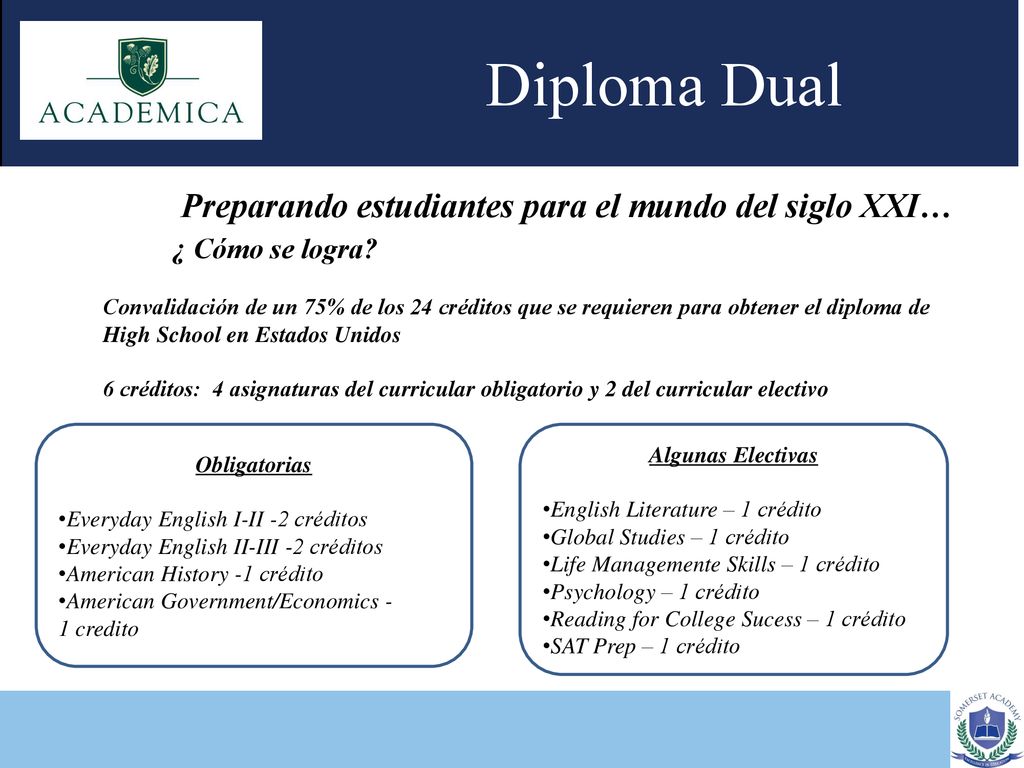 Diploma Dual Preparando estudiantes para el mundo del siglo XXI…