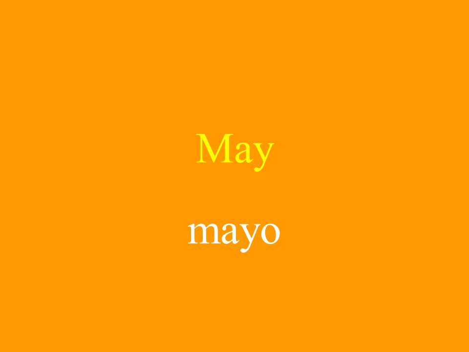 May mayo