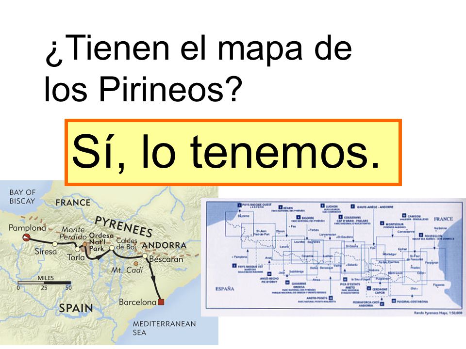 ¿Tienen el mapa de los Pirineos