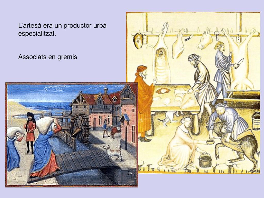 L’artesà era un productor urbà especialitzat.