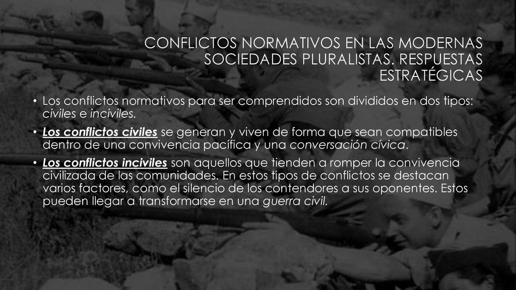 CONFLICTOS NORMATIVOS EN LAS MODERNAS SOCIEDADES PLURALISTAS