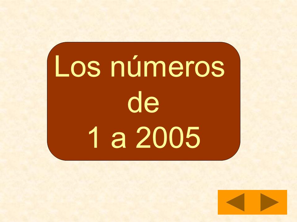 Los números de 1 a 2005