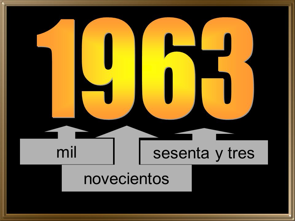 1963 mil novecientos sesenta y tres