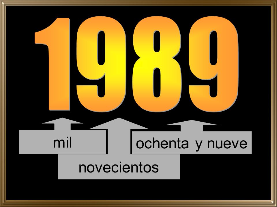 1989 mil novecientos ochenta y nueve