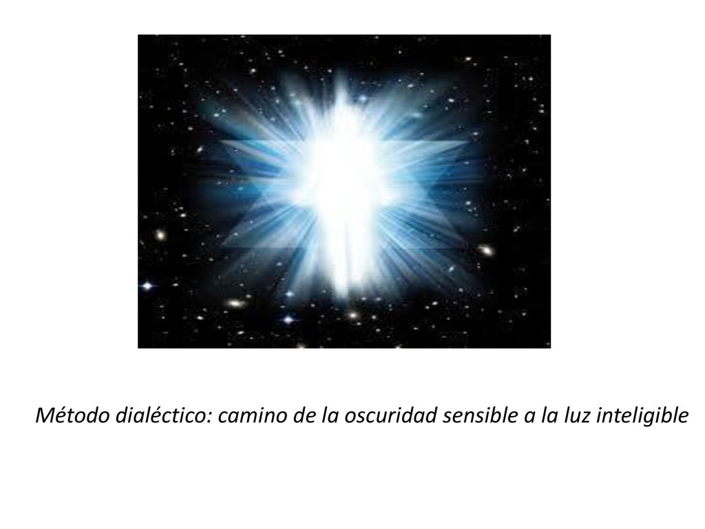Método dialéctico: camino de la oscuridad sensible a la luz inteligible