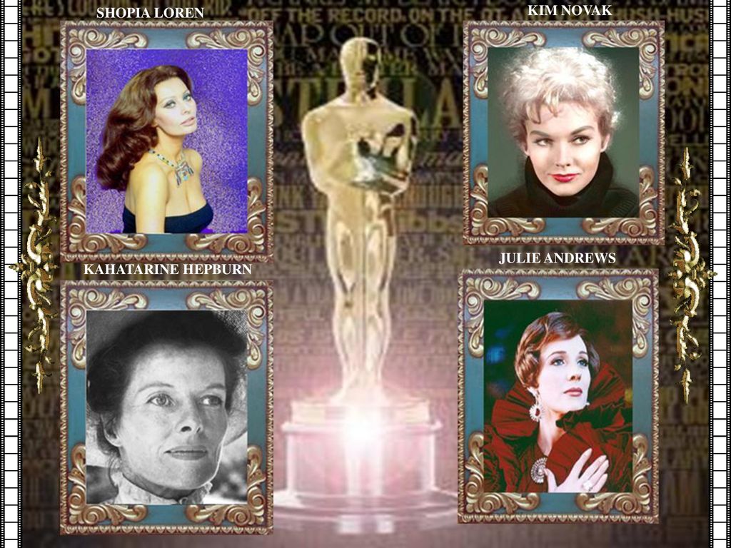 SHOPIA LOREN KIM NOVAK JULIE ANDREWS KAHATARINE HEPBURN