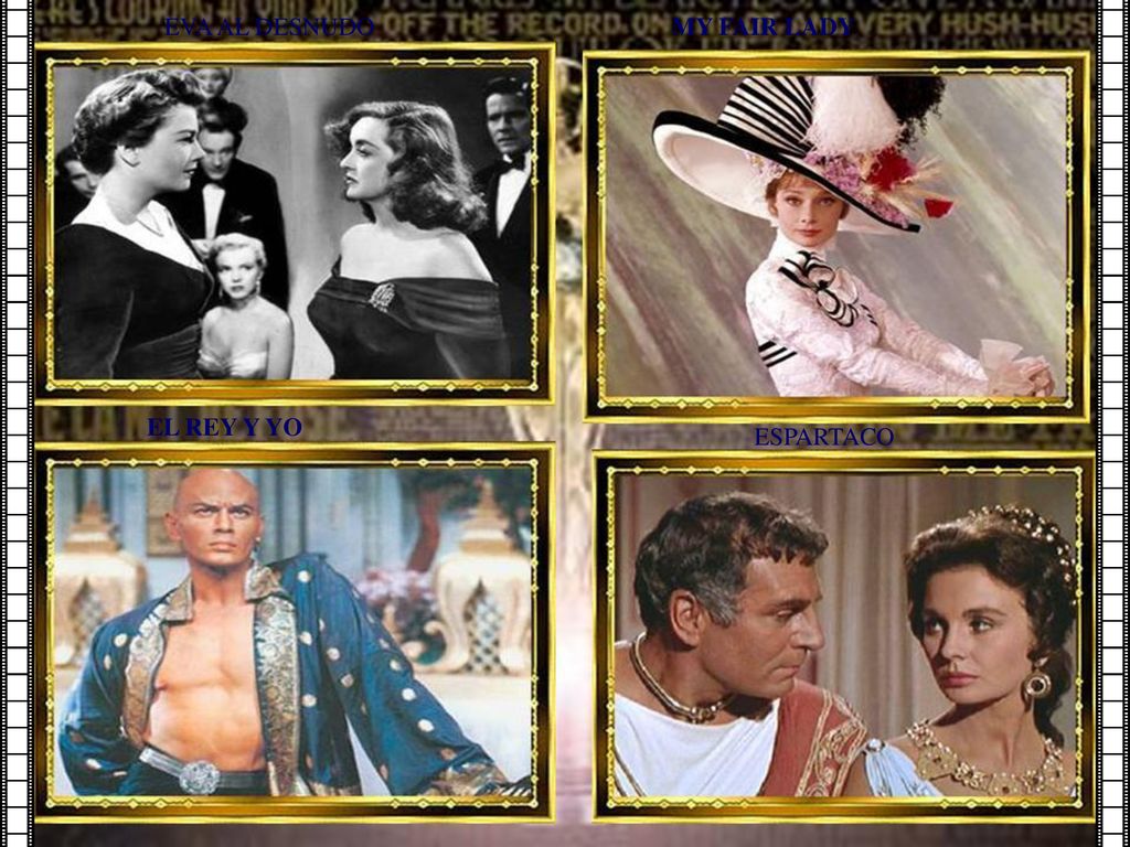 EVA AL DESNUDO MY FAIR LADY EL REY Y YO ESPARTACO