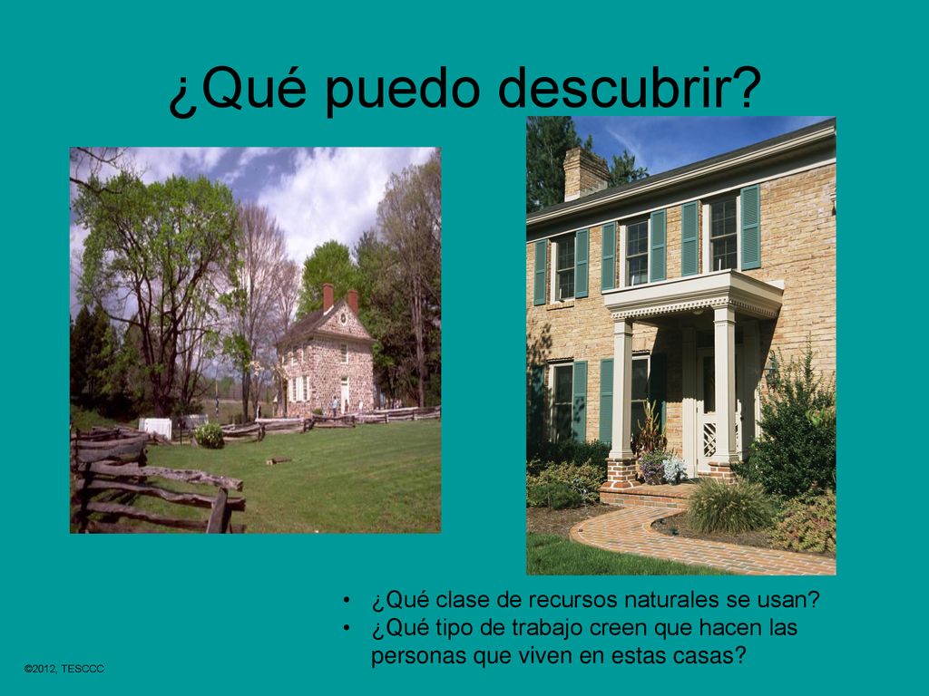¿Qué puedo descubrir ¿Qué clase de recursos naturales se usan