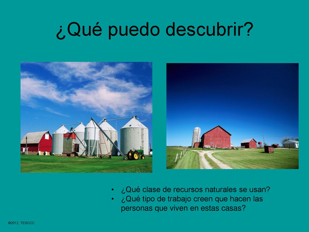 ¿Qué puedo descubrir ¿Qué clase de recursos naturales se usan