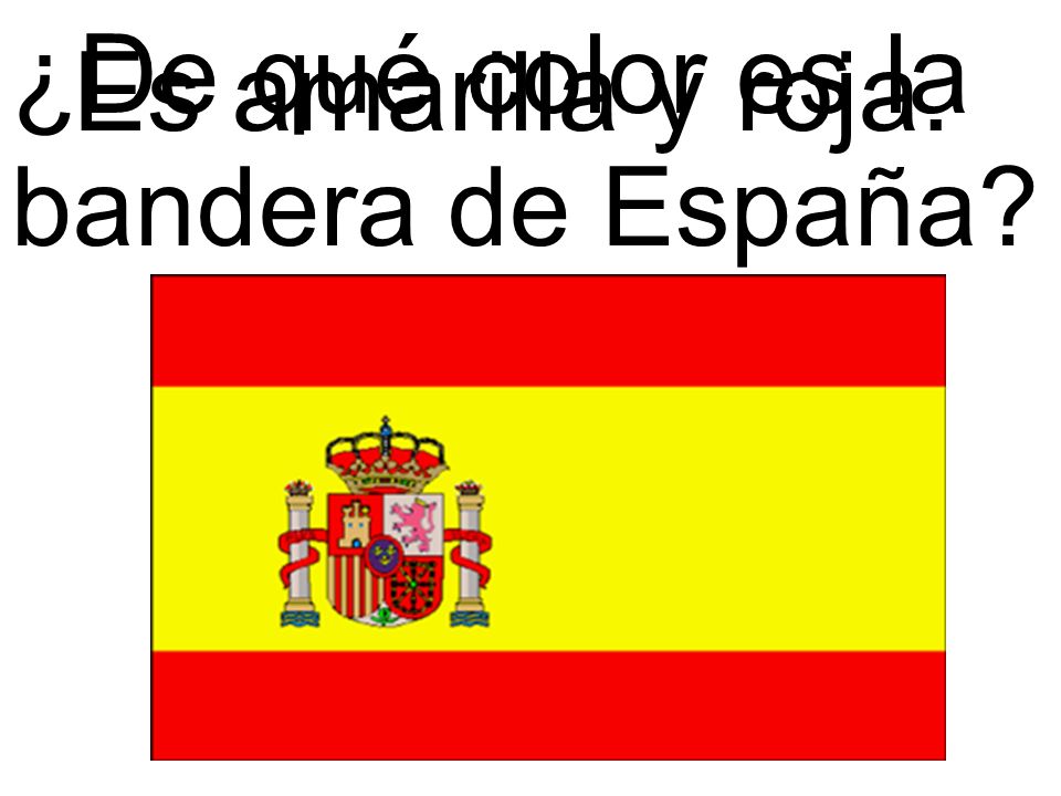 ¿De qué color es la bandera de España