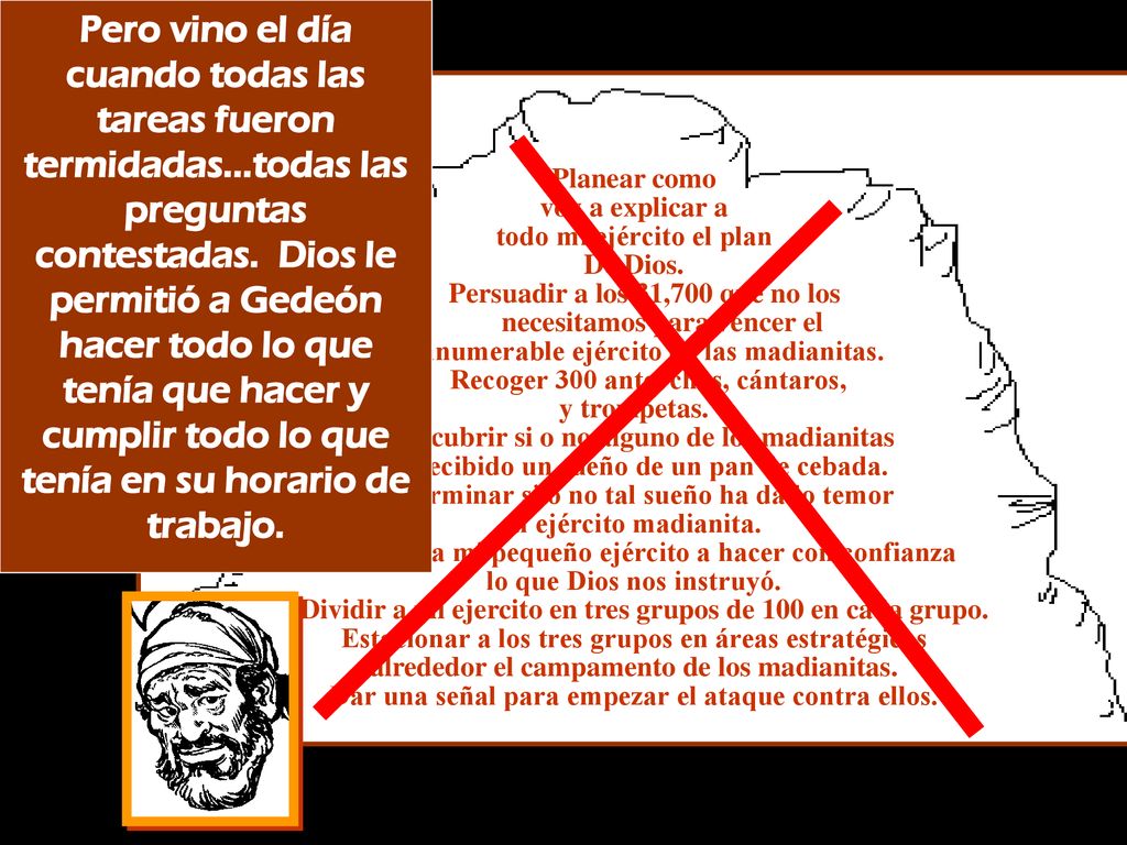 Pero vino el día cuando todas las tareas fueron termidadas