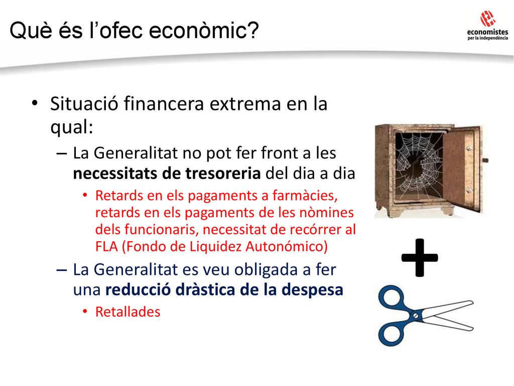 + Què és l’ofec econòmic Situació financera extrema en la qual: