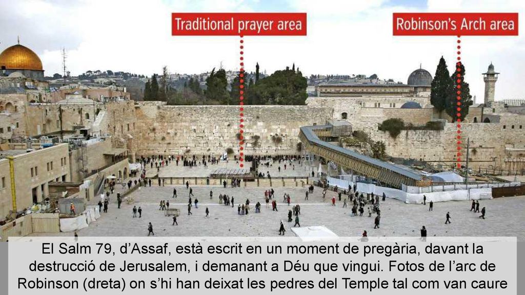 El Salm 79, d’Assaf, està escrit en un moment de pregària, davant la destrucció de Jerusalem, i demanant a Déu que vingui.
