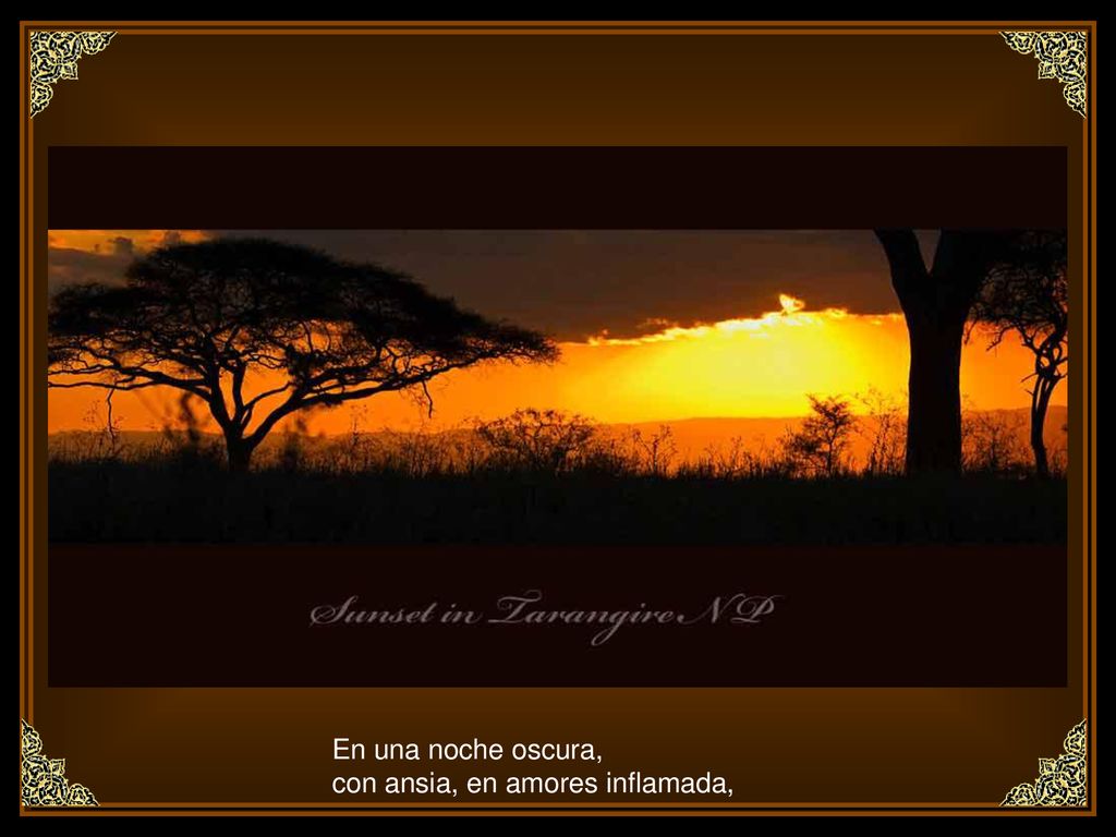 En una noche oscura, con ansia, en amores inflamada,