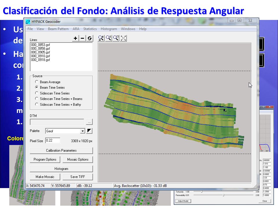 Ventana Análisis Patch ARA Seleccionando un barrido para Análisis ARA