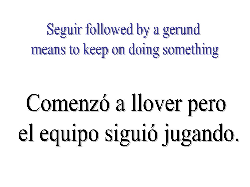Seguir followed by a gerund means to keep on doing something