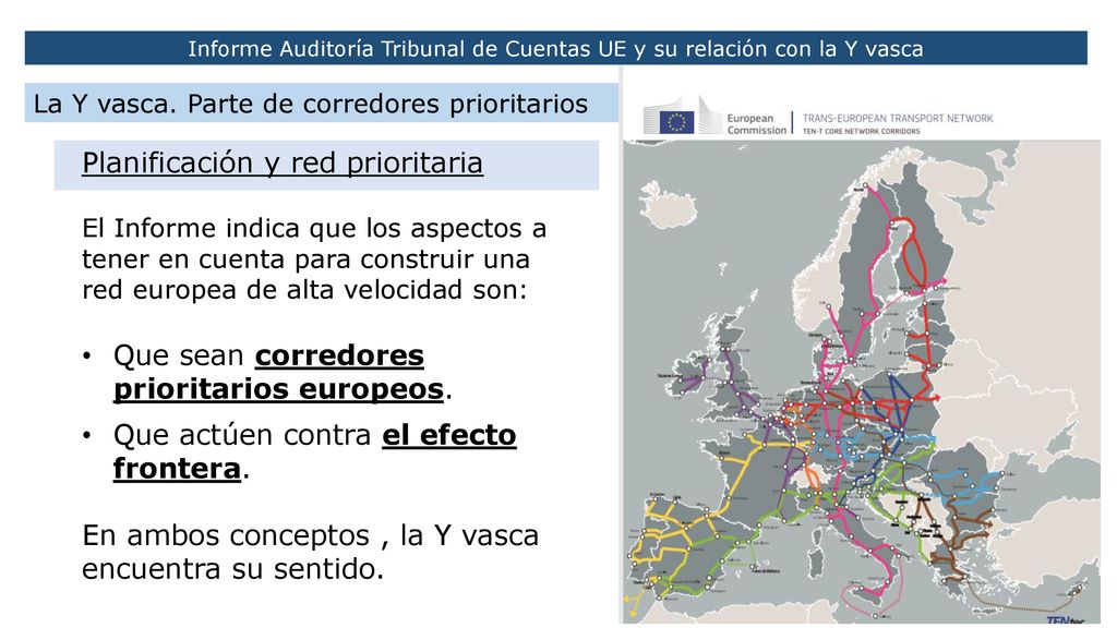 Informe Auditoría Tribunal de Cuentas UE y su relación con la Y vasca