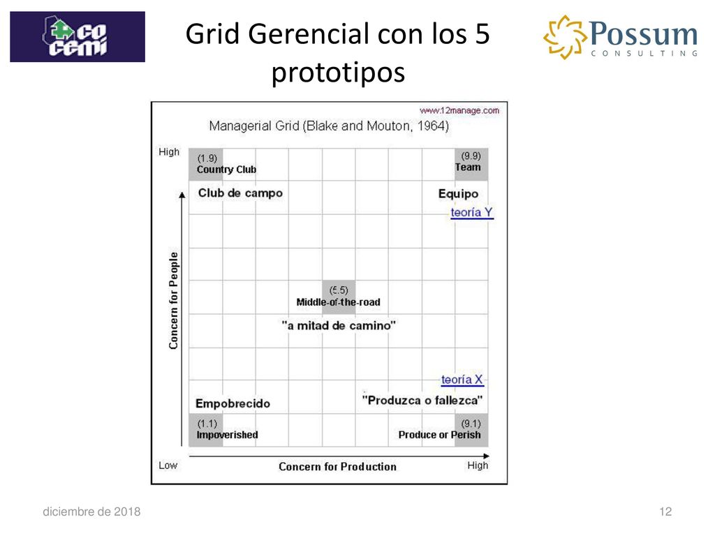 Grid Gerencial con los 5 prototipos
