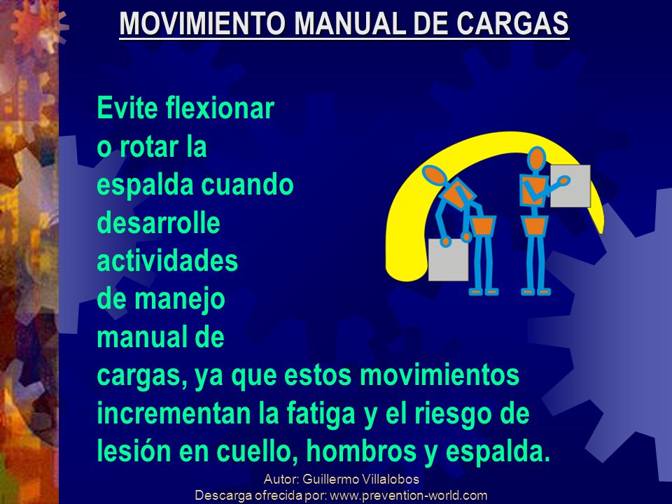MOVIMIENTO MANUAL DE CARGAS
