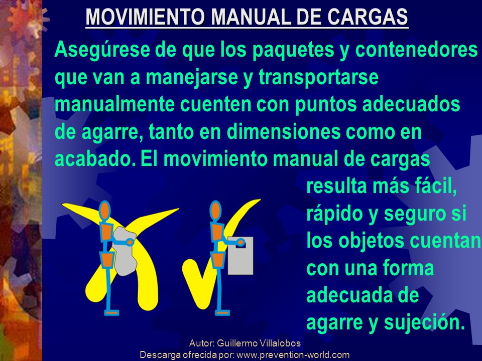 MOVIMIENTO MANUAL DE CARGAS