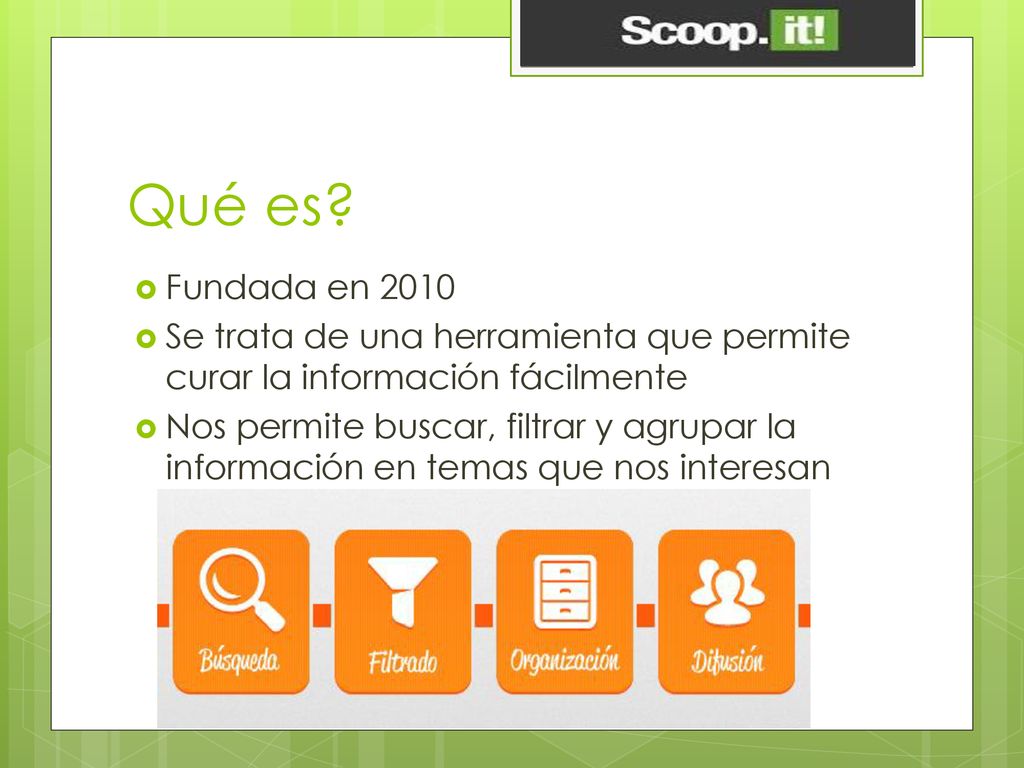 Qué es Fundada en Se trata de una herramienta que permite curar la información fácilmente.