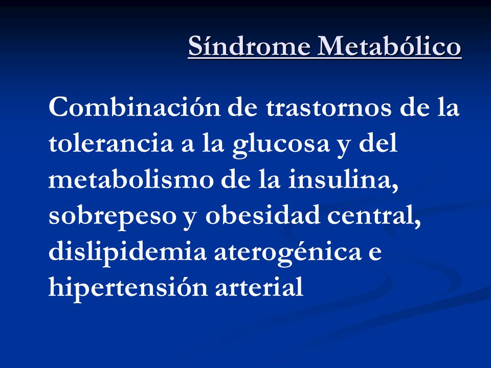 Síndrome Metabólico