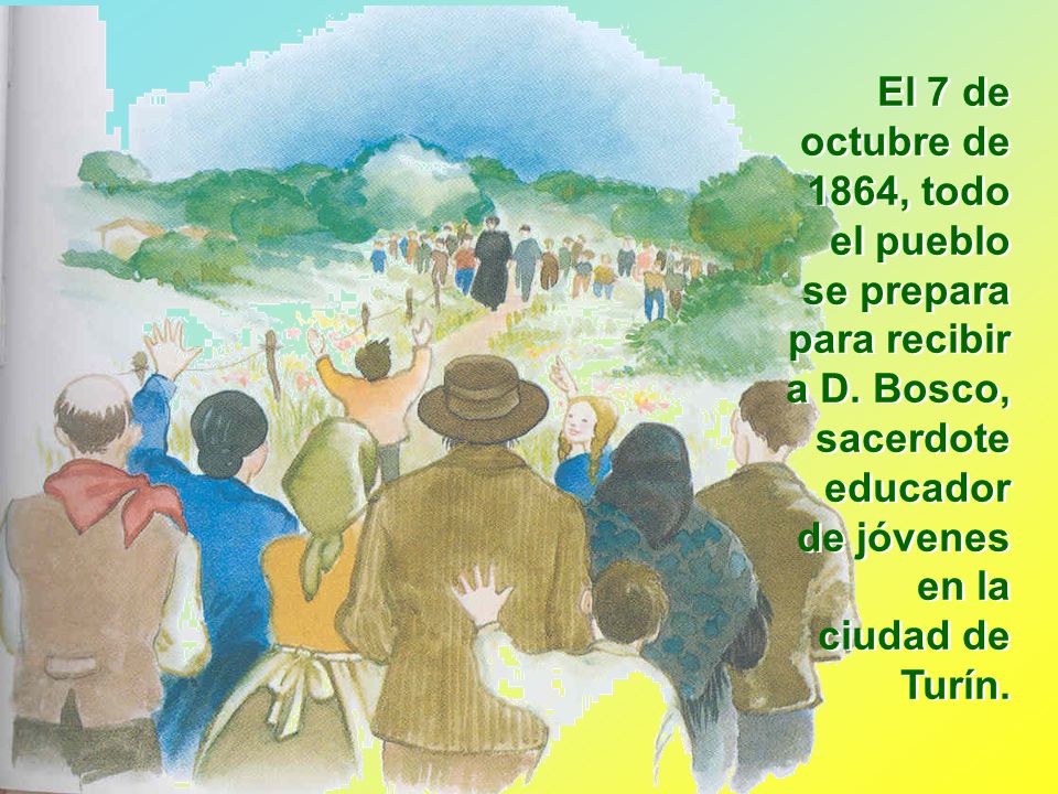 El 7 de octubre de 1864, todo el pueblo se prepara para recibir a D