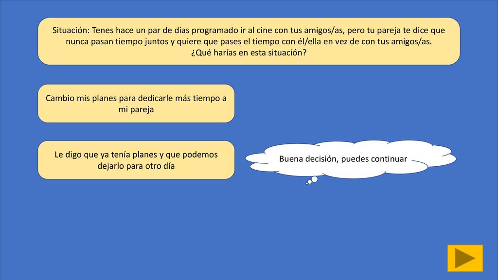 Cambio mis planes para dedicarle más tiempo a mi pareja