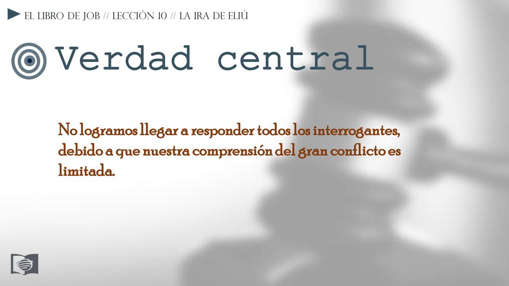 El libro de Job // Lección 10 // La ira de Eliú