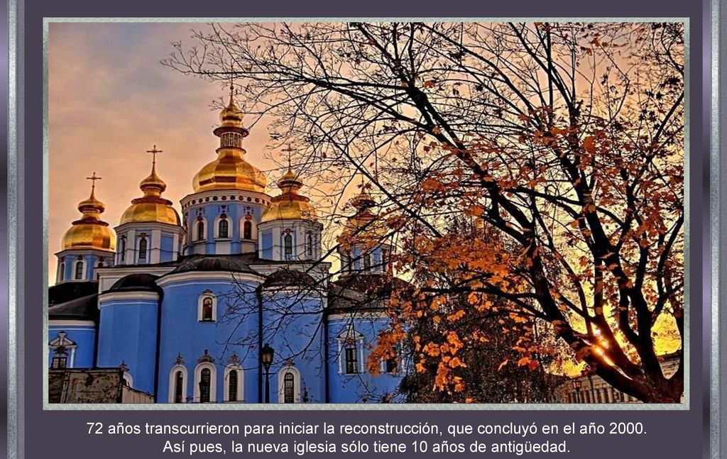 Así pues, la nueva iglesia sólo tiene 10 años de antigüedad.
