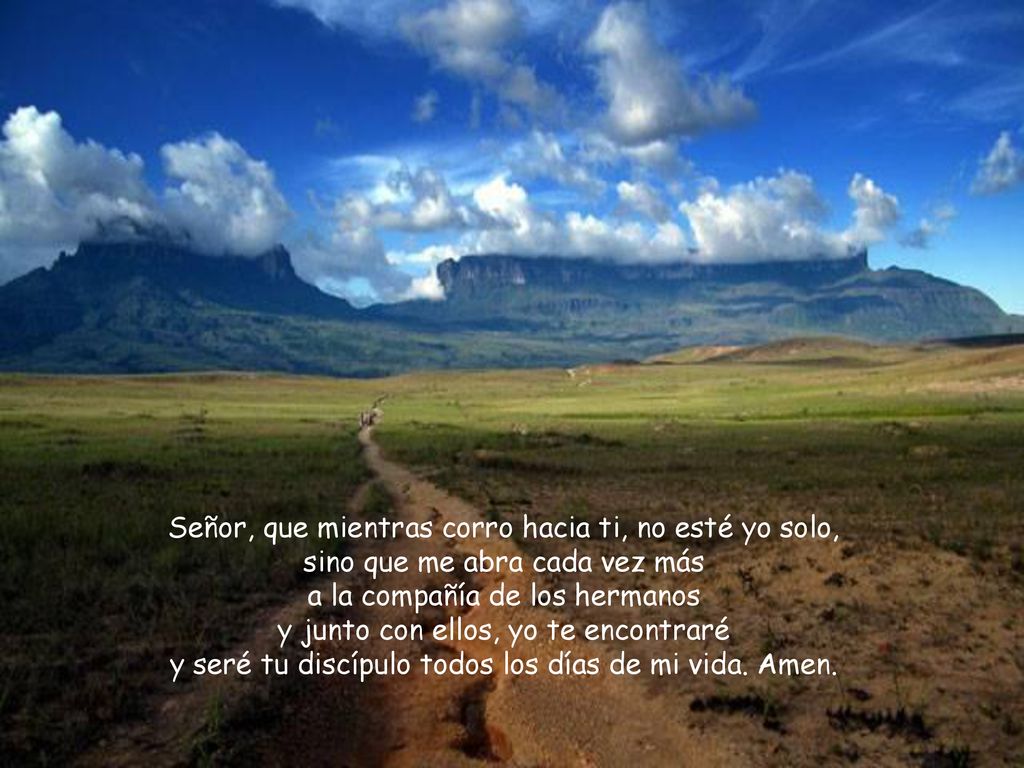 Señor, que mientras corro hacia ti, no esté yo solo,