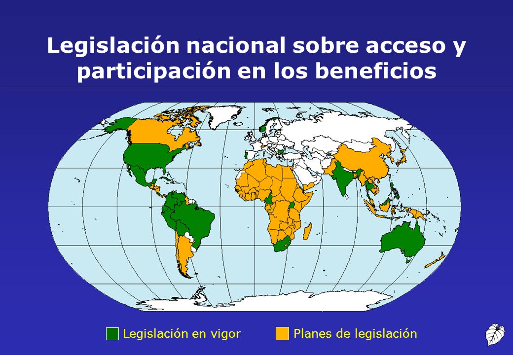 Legislación nacional sobre acceso y participación en los beneficios