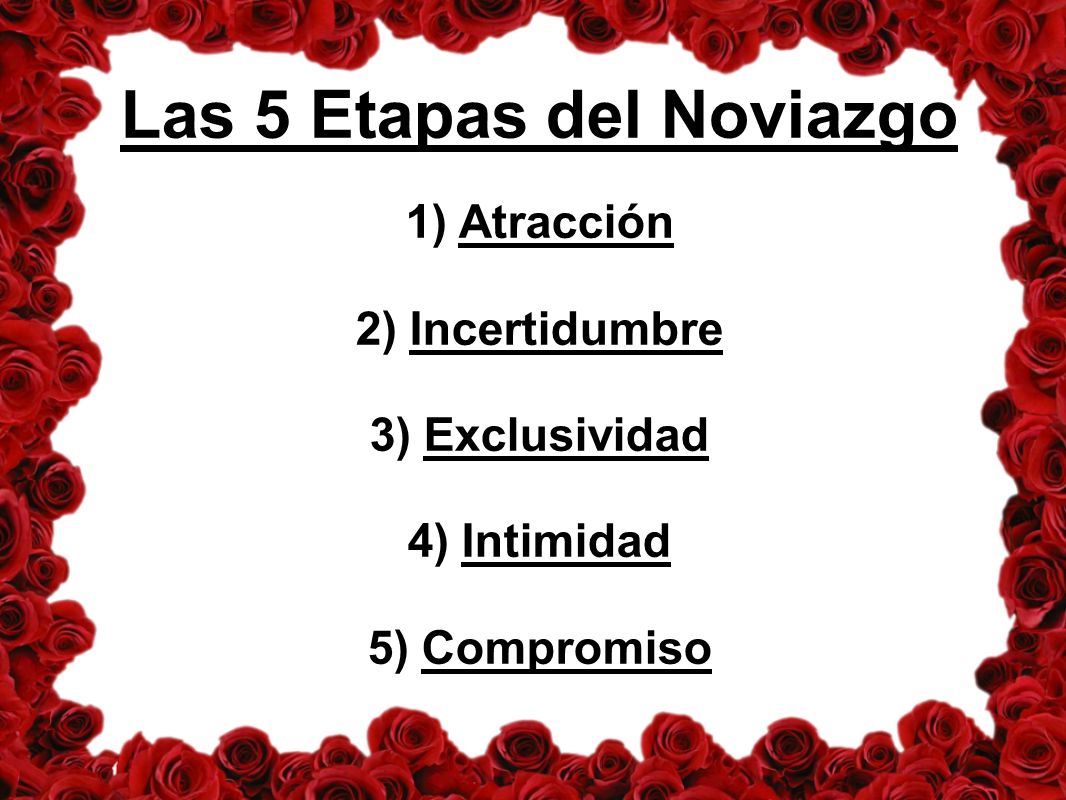 Las 5 Etapas del Noviazgo
