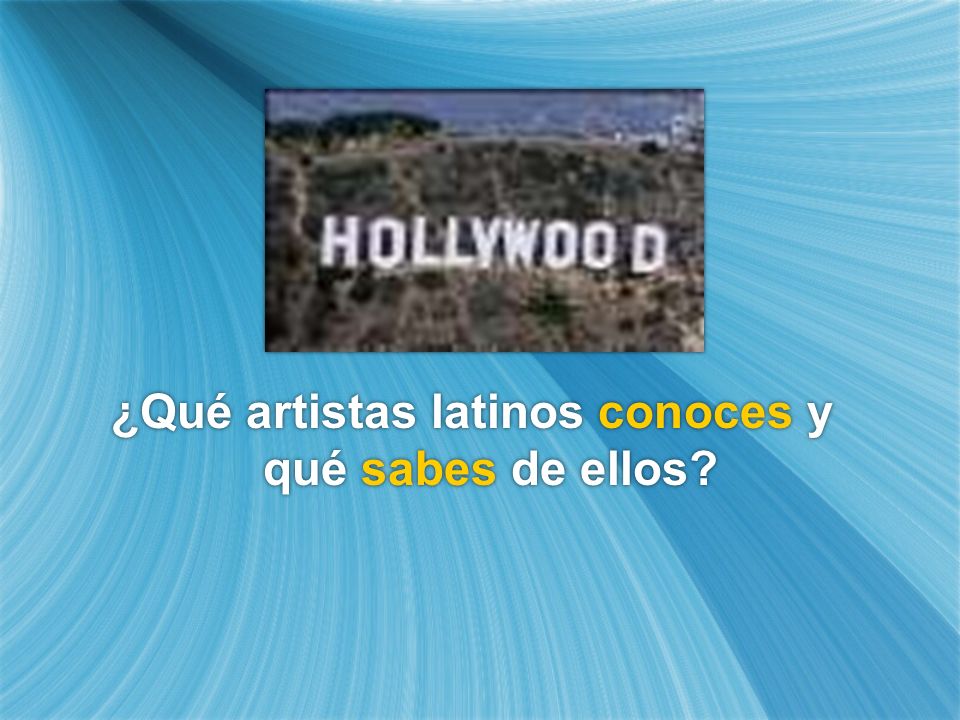 ¿Qué artistas latinos conoces y qué sabes de ellos