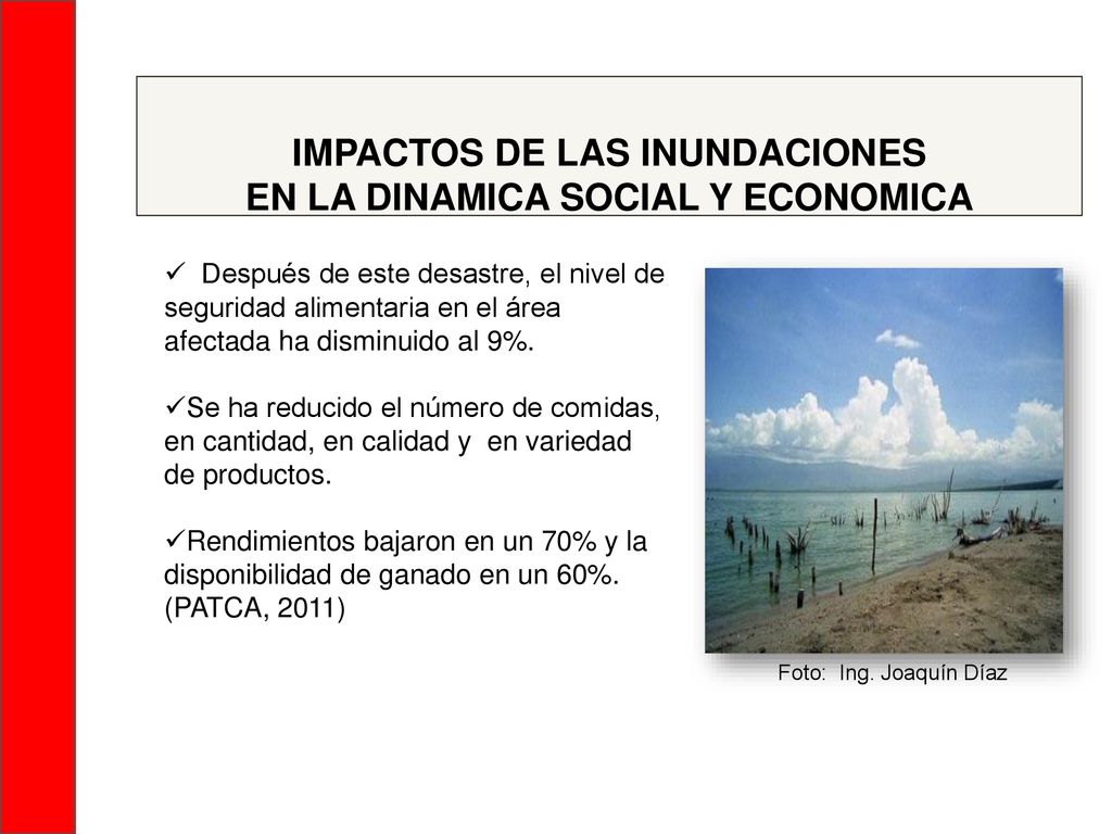 IMPACTOS DE LAS INUNDACIONES EN LA DINAMICA SOCIAL Y ECONOMICA