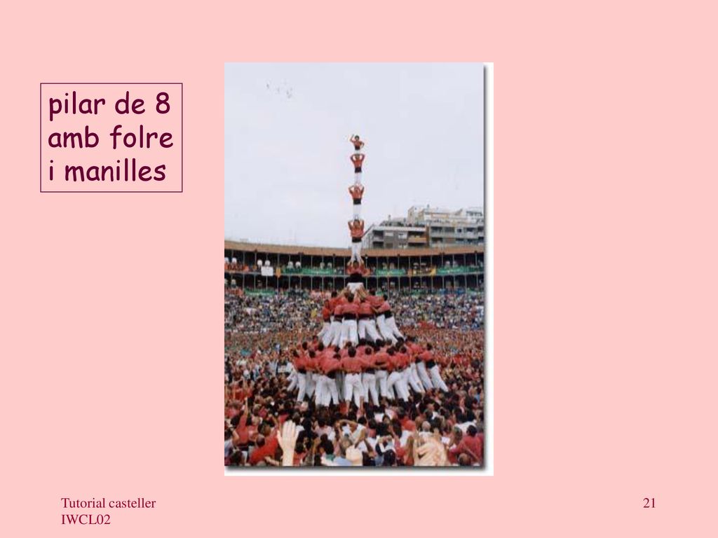 pilar de 8 amb folre i manilles Tutorial casteller IWCL02