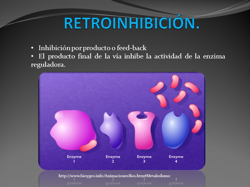 RETROINHIBICIÓN. Inhibición por producto o feed-back