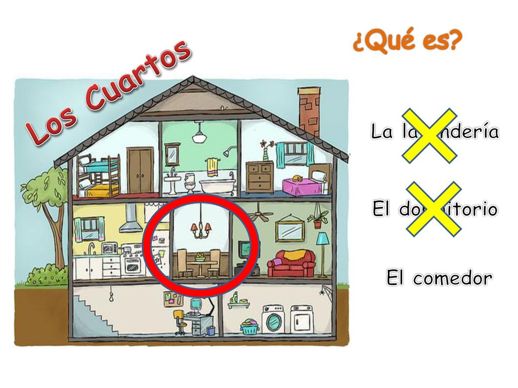 ¿Qué es Los Cuartos La lavandería El dormitorio El comedor