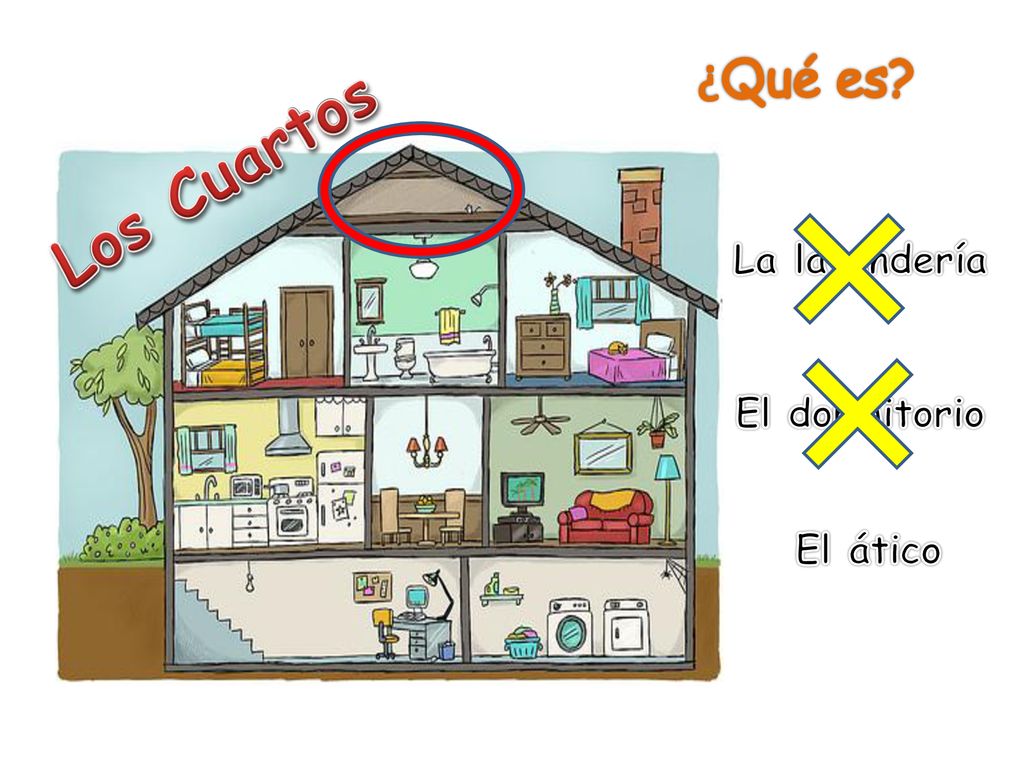 ¿Qué es Los Cuartos La lavandería El dormitorio El ático