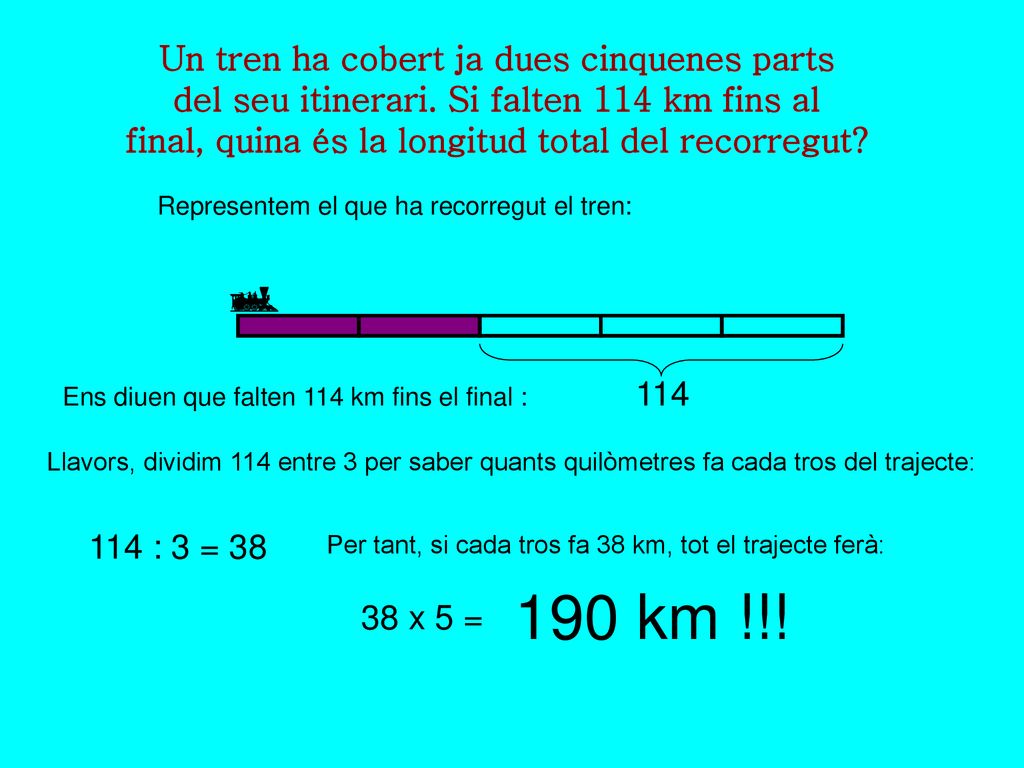 190 km !!! Un tren ha cobert ja dues cinquenes parts